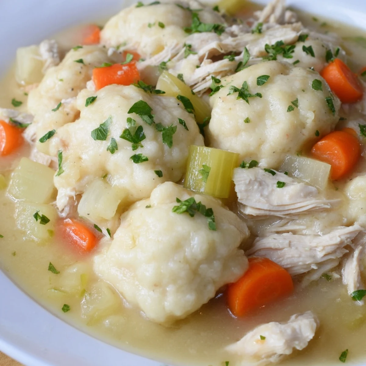 Classic chicken and dumplings