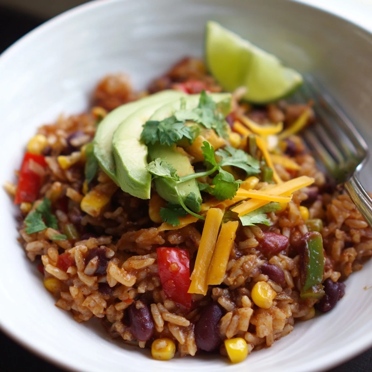 One-Pan Mexican Rice Beans