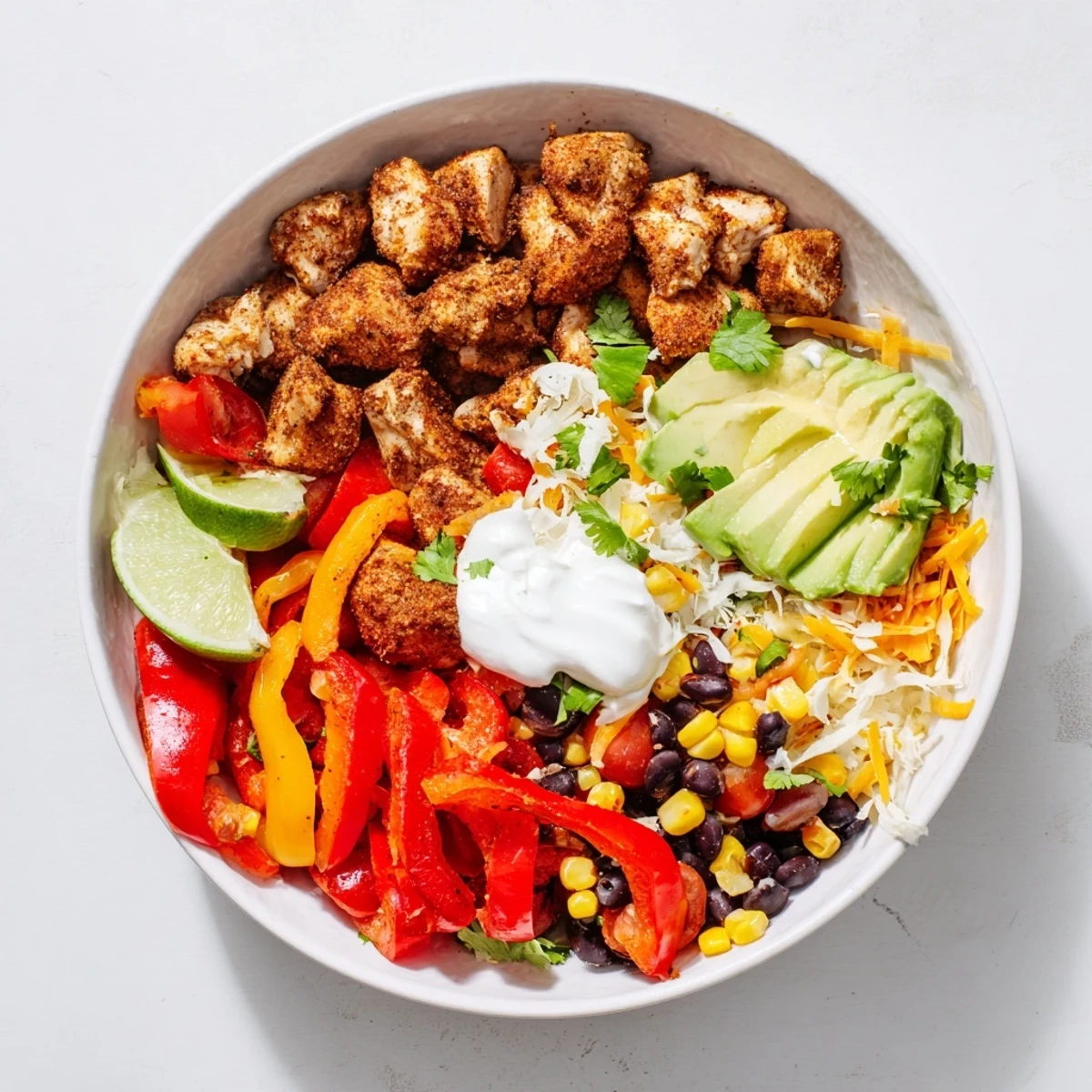 Sheet Pan Chicken Burrito Bowls