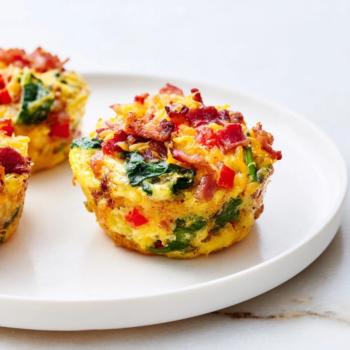 Freshly baked One-Pot Breakfast Casserole Muffins, perfect to grab-and-go for a quick and nutritious breakfast.