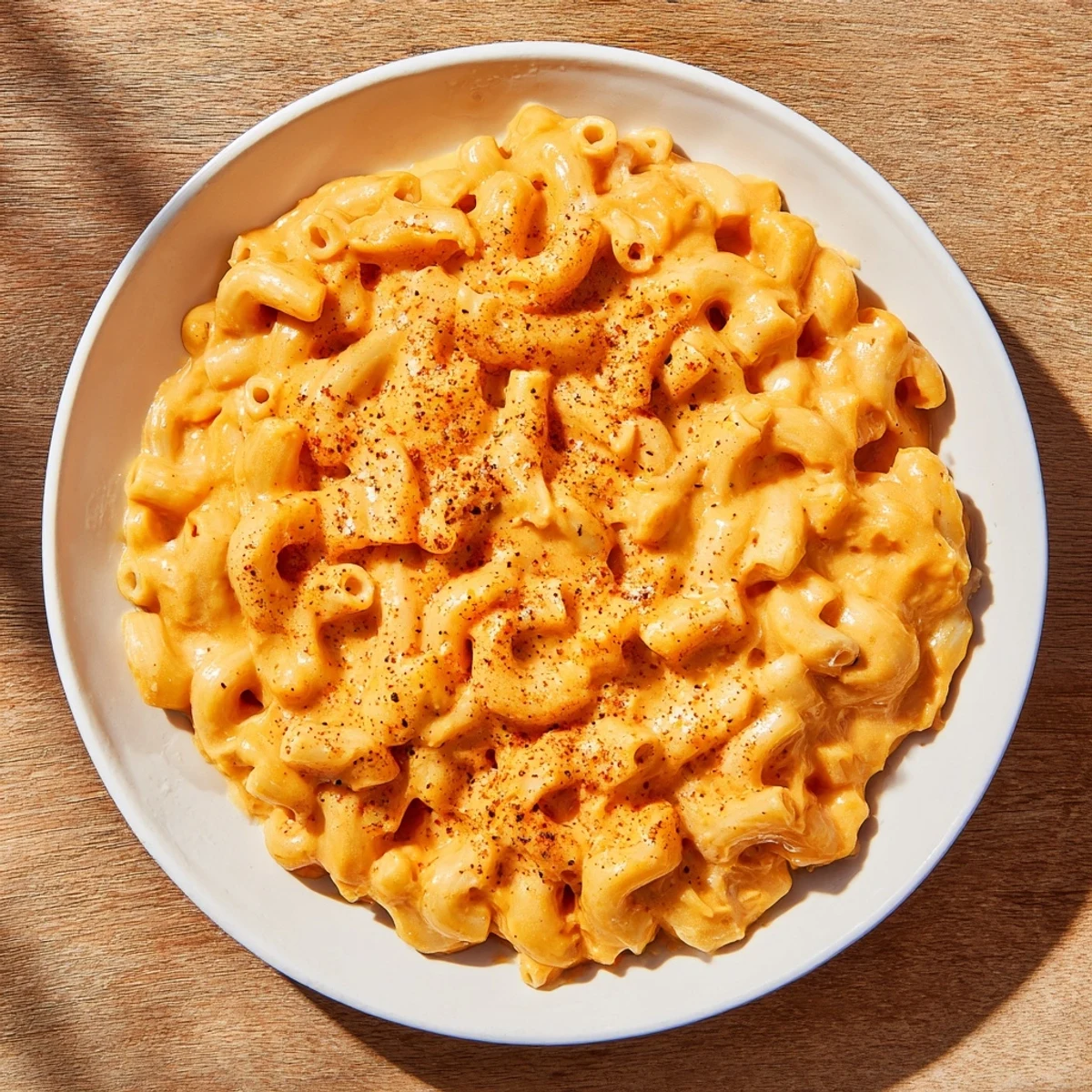 Creamy, golden One-Pot Butternut Squash Mac & Cheese, bubbling on the stove, ready to serve and enjoy.