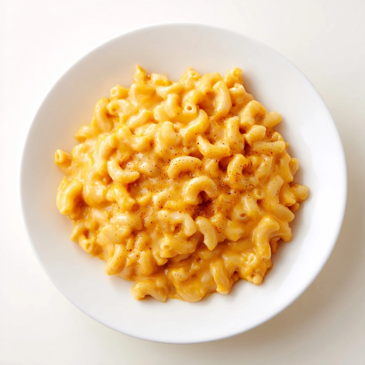 A comforting close-up: One-Pot Butternut Squash Mac & Cheese, with melted cheese and tender pasta.