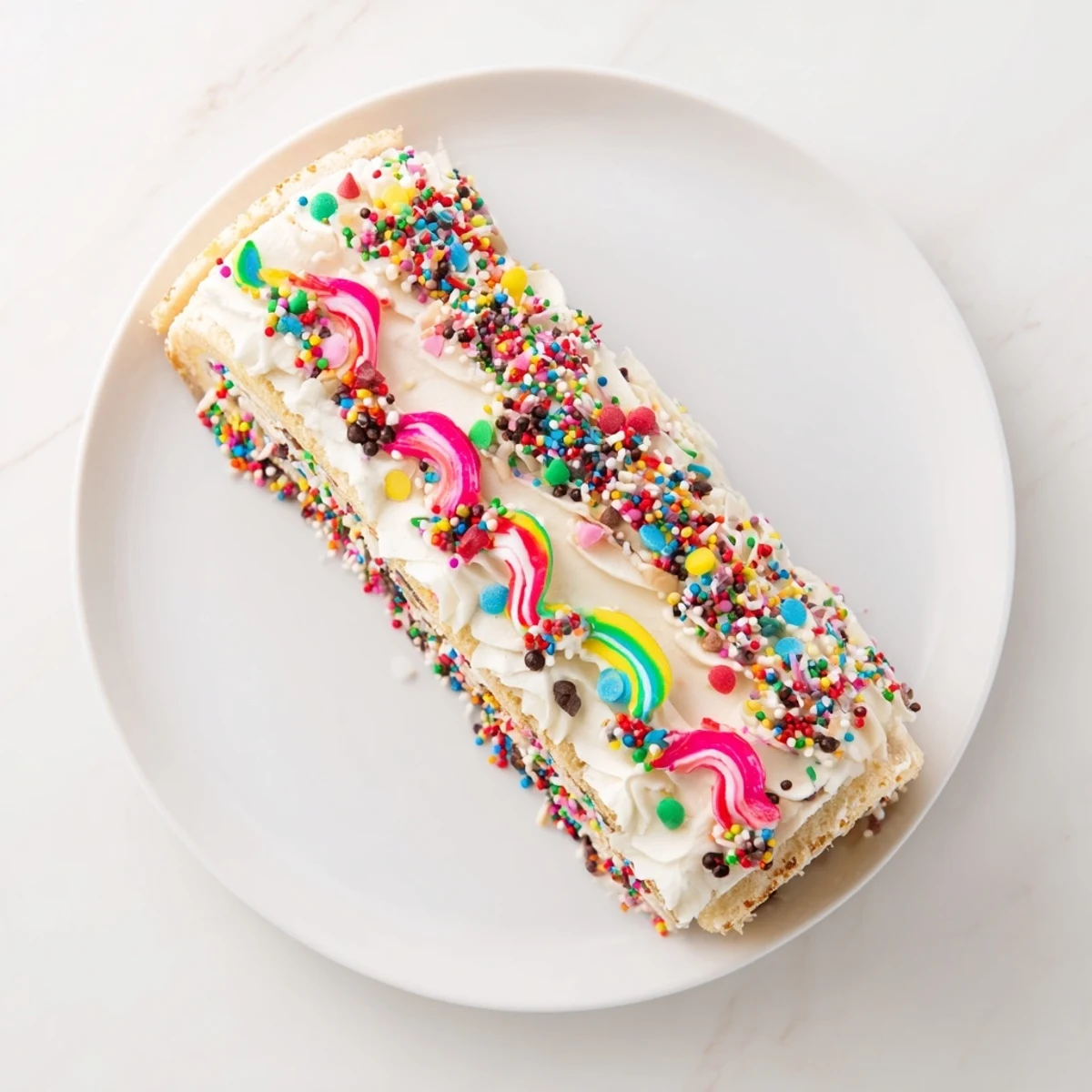 Festive Ugly Sweater Cake Roll reveals a cheerful, decorated dessert, perfect for holiday gatherings.