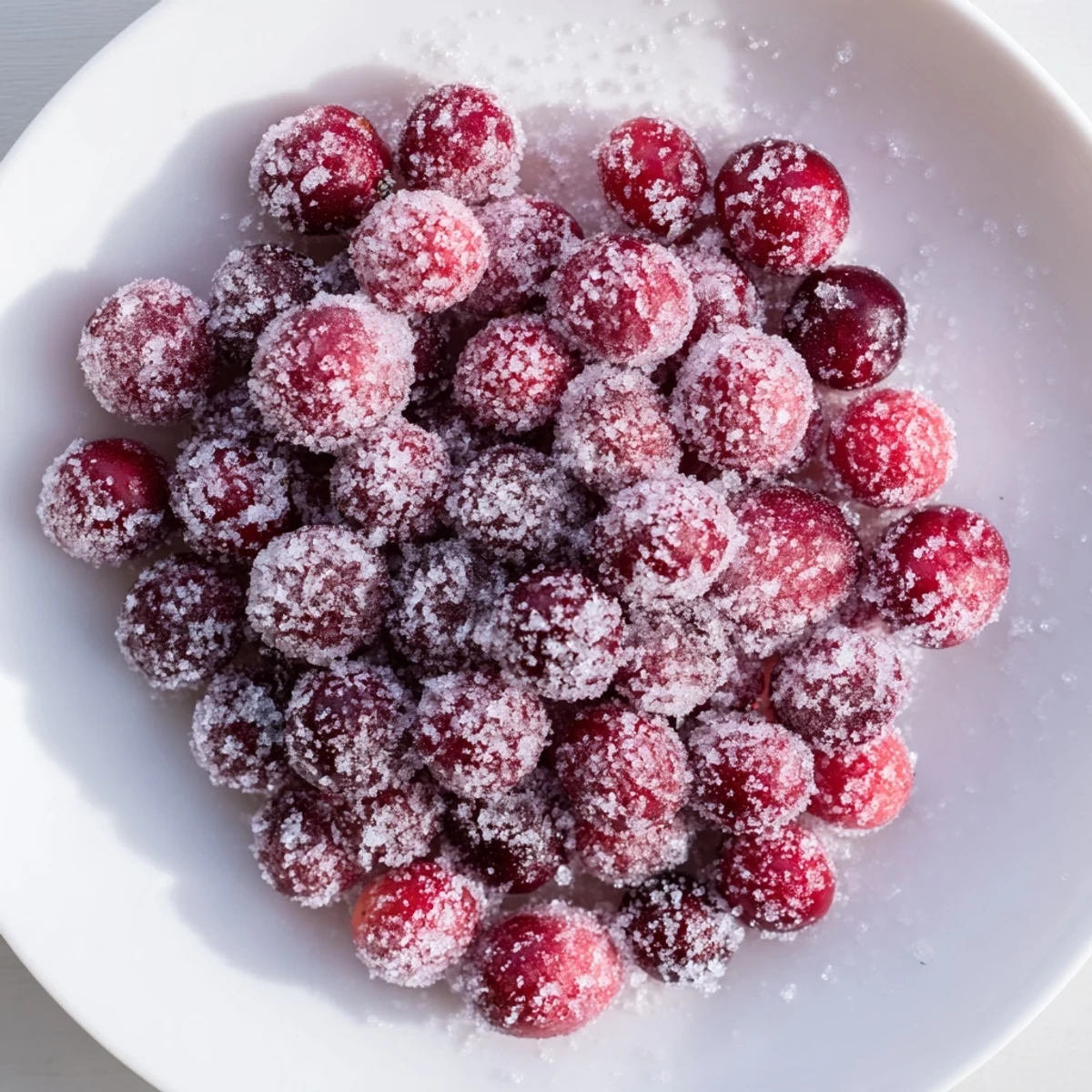 Vegan Candied Cranberry Garnish