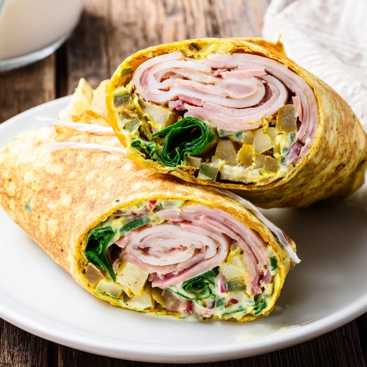 This Simple Christmas Leftover Wrap Hack displays a hearty meal, perfect for using up holiday favorites.