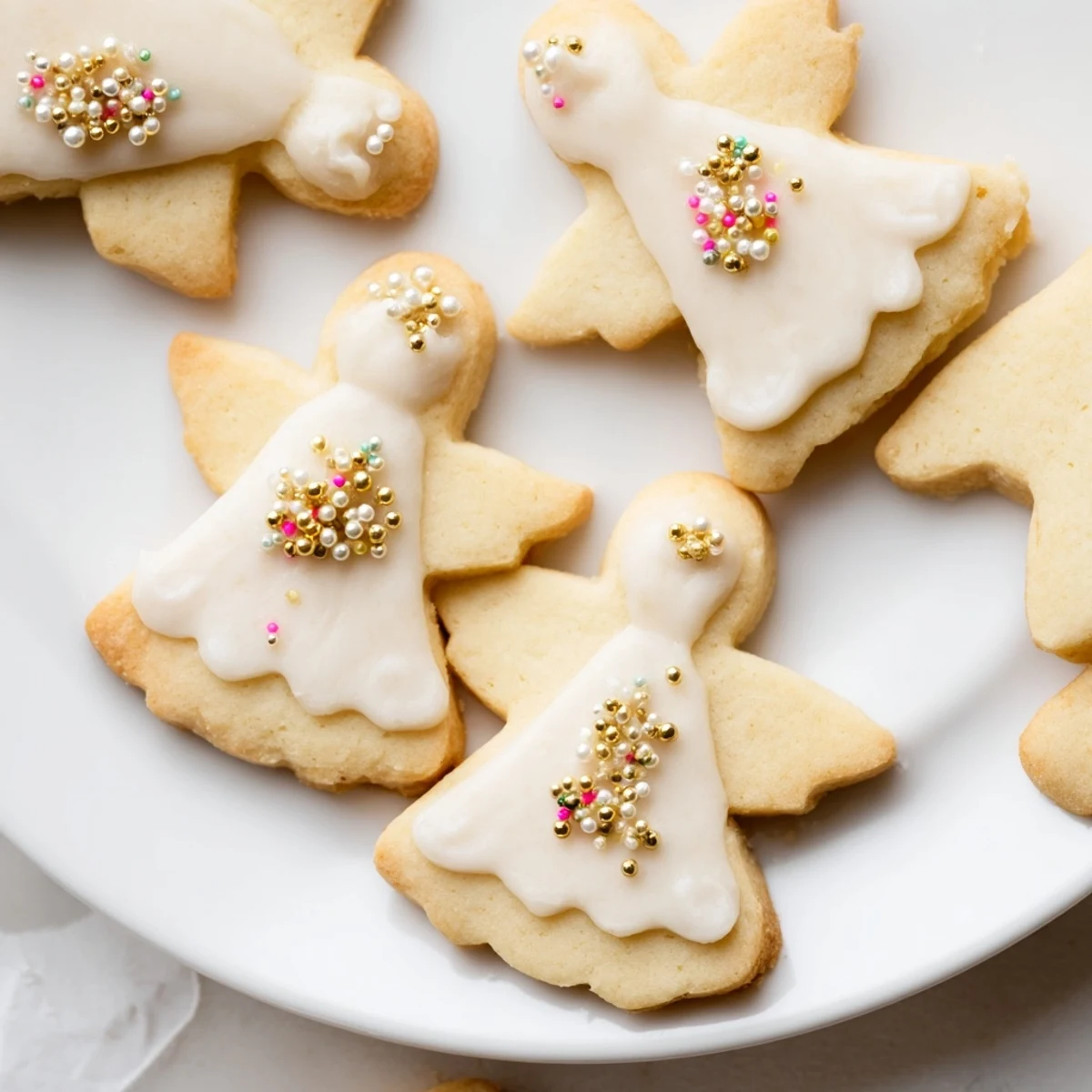 Imagine the aroma: Festive Biscuits Anges de Noël, delicate, crisp, and beautifully decorated for gifting.
