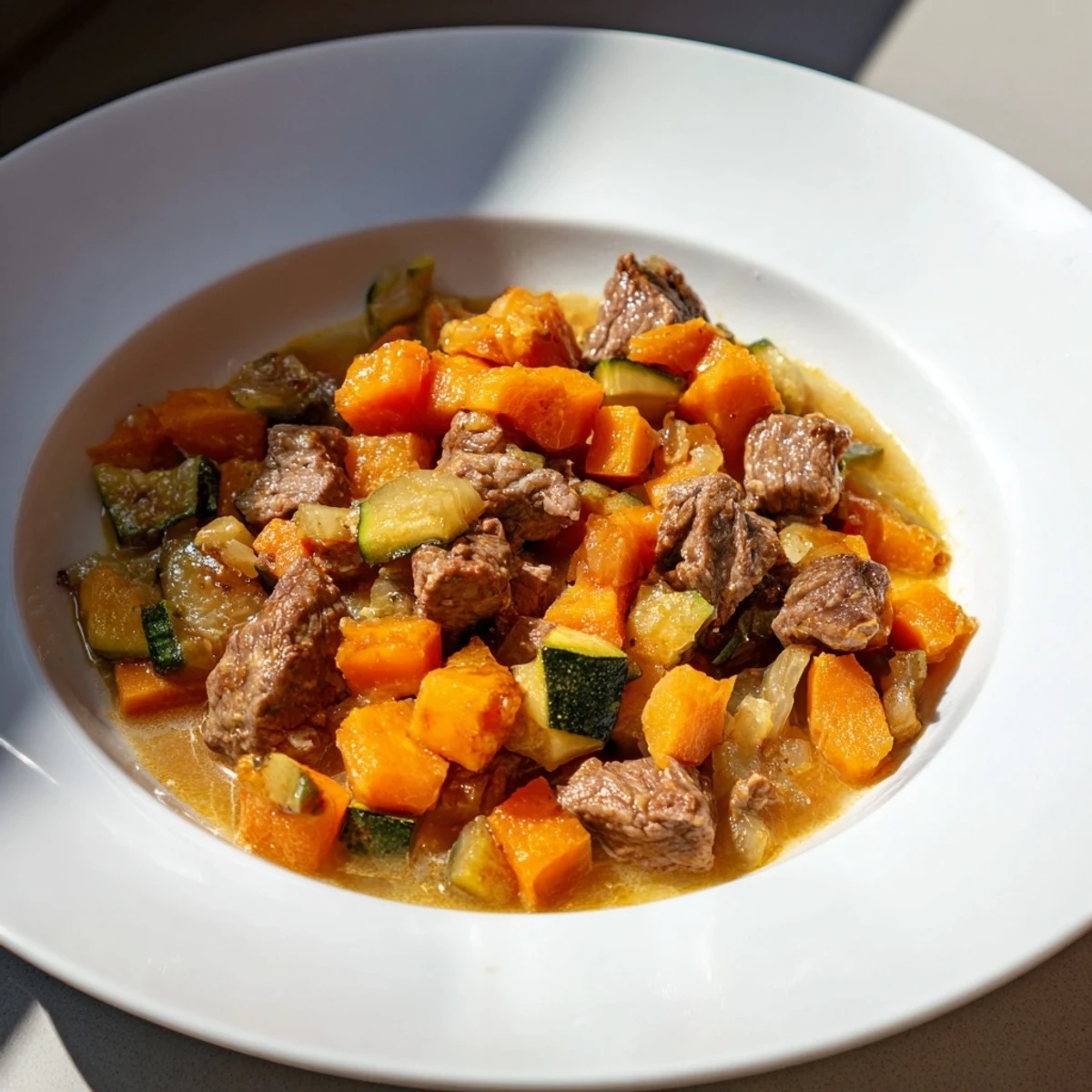 A delicious sweet lamb platter, gently seasoned for little ones, beautifully presented and ready.