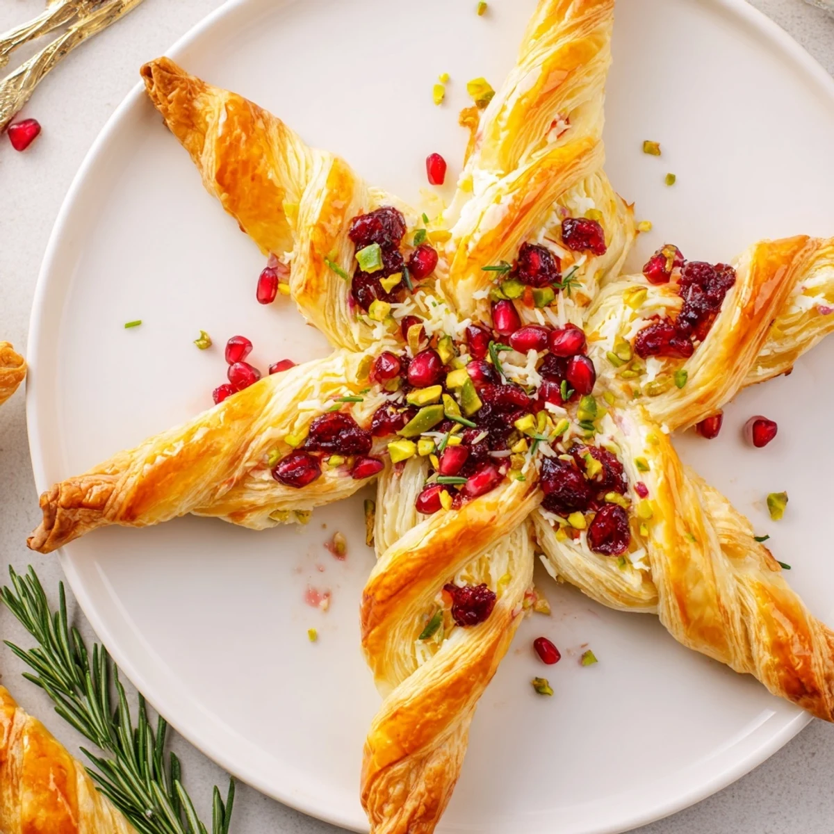Cranberry Christmas Star Appetizer