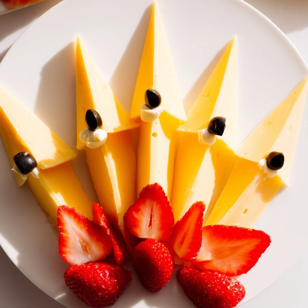 Enjoy this fun Retro Rocket snack tray, an easy appetizer featuring cheese and fruity details.