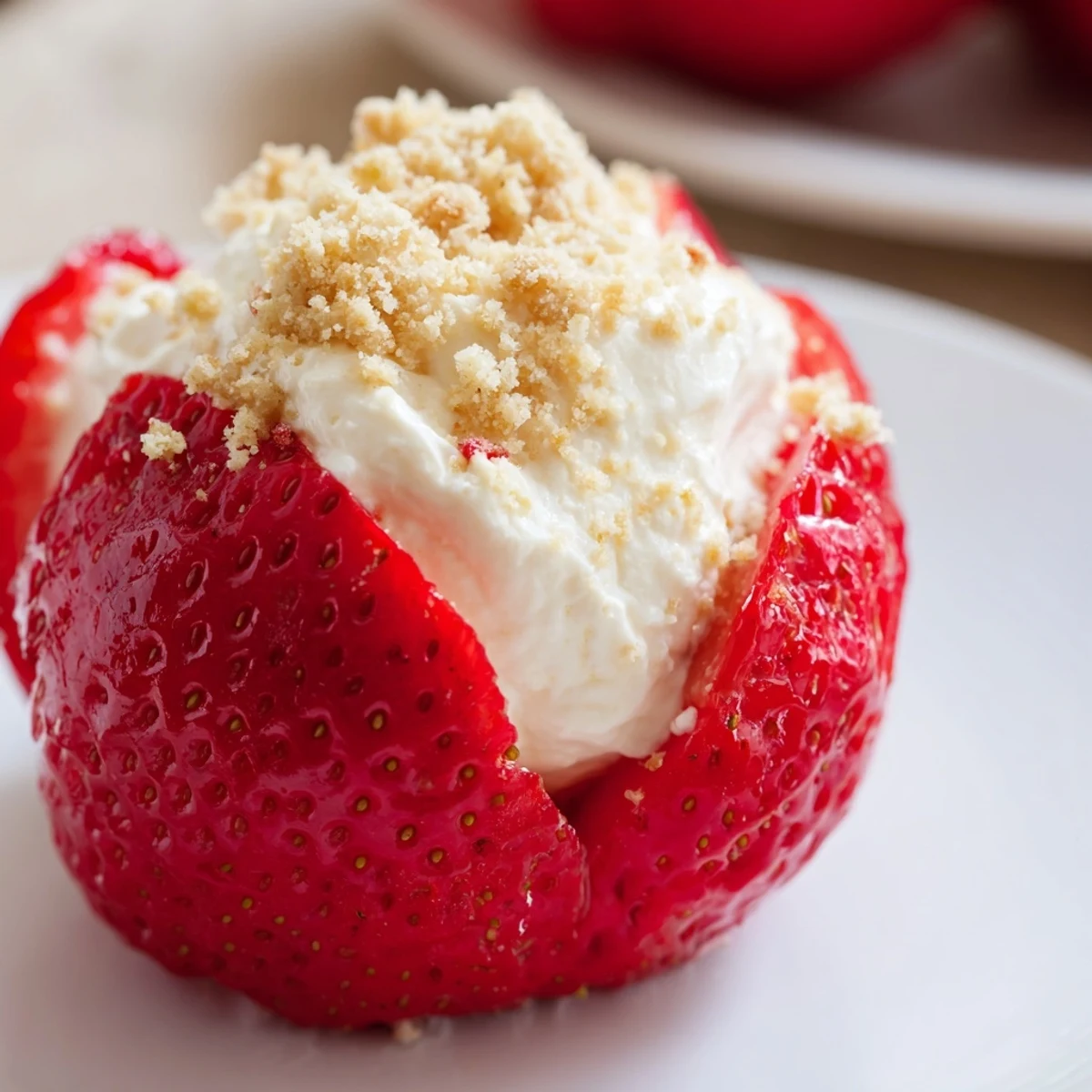 Cheesecake Stuffed Strawberries
