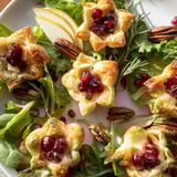 Cranberry Brie Flower Bites