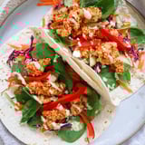 Savory and sweet Candy Cane Crunch Chicken Veggie Wraps, perfect for a flavorful lunch or light dinner.