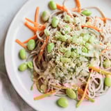 A bowl of delicious and flavorful Asian Sesame Noodle Salad, perfect for a light vegetarian lunch option.