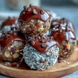 No-bake peanut butter oat bites with chocolate chips, wholesome and easy for quick snacking.