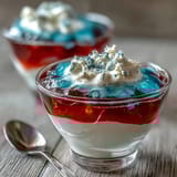 Red White Blue Layered Jello