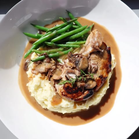 Pork Chops Cheddar Mash