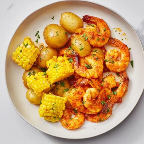 Cajun Shrimp Sweet Corn Platter