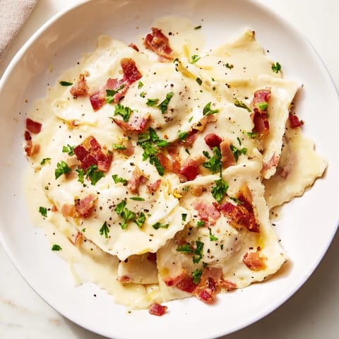 Olive Garden Ravioli Carbonara