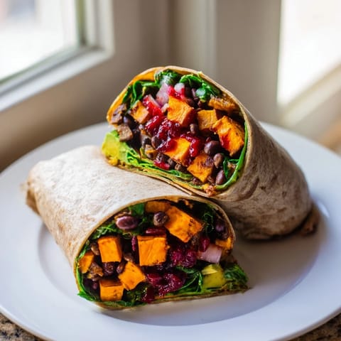 Roasted Sweet Potato Wrap