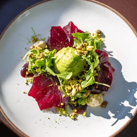 Elegant Lucky Clover Seasonal Starters, arranged with colorful layers, perfect for your next delightful appetizer course.