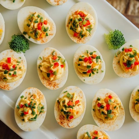 Christmas Tree Deviled Eggs
