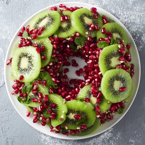 Kiwi Pomegranate Christmas Wreath
