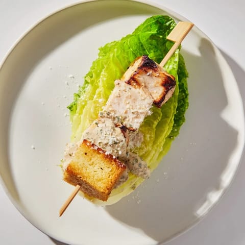 Chicken Caesar Salad Skewers