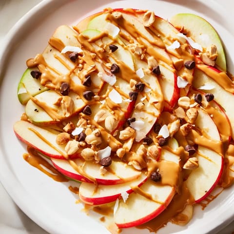 Peanut Butter Apple Nachos