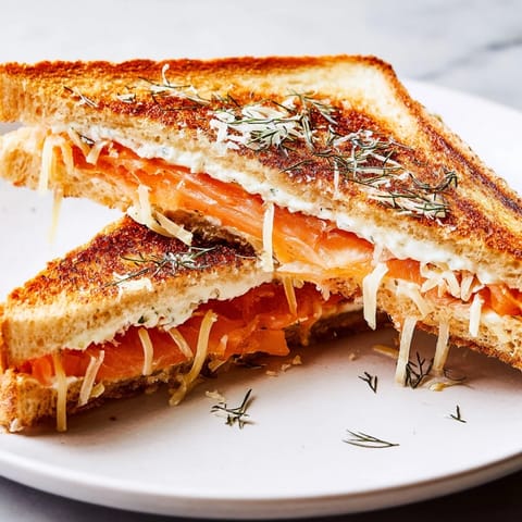 Smoked Salmon Grilled Cheese