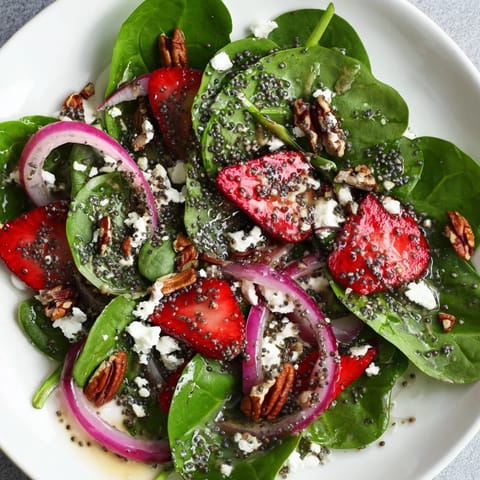 Spinach Strawberry Salad Fresh