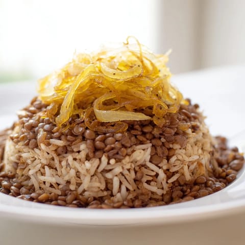 Lebanese Lentils Rice Dish