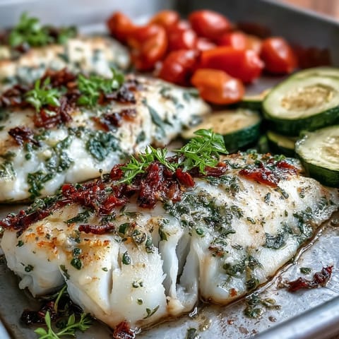Garlic Herb Tilapia Zucchini