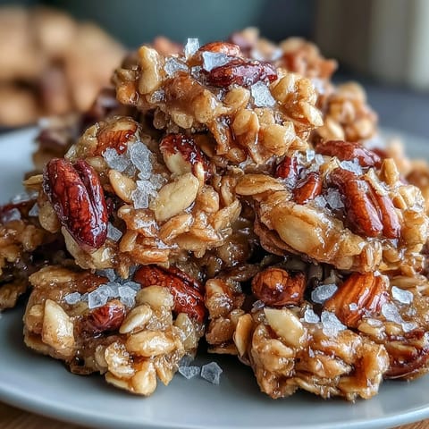Salted Honey Granola Clusters