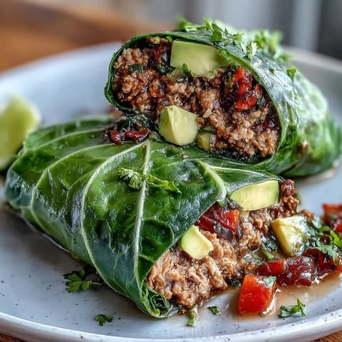 Light and flavorful turkey taco lettuce wraps topped with avocado, cilantro, and lime for a fresh, gluten-free meal.  
