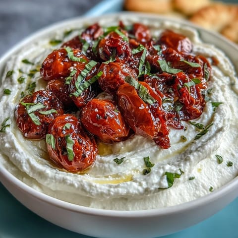 Whipped Feta Dip Roasted Tomatoes