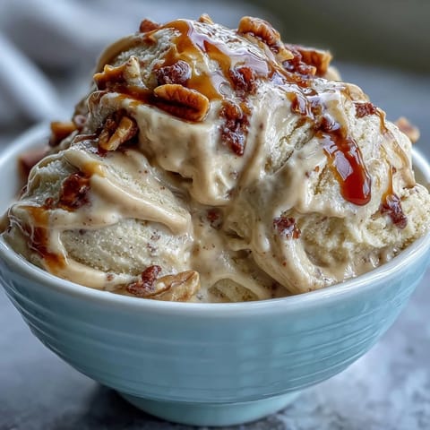 Silky, dairy-free peanut butter banana ice cream with a rich, nutty flavor and smooth texture.  