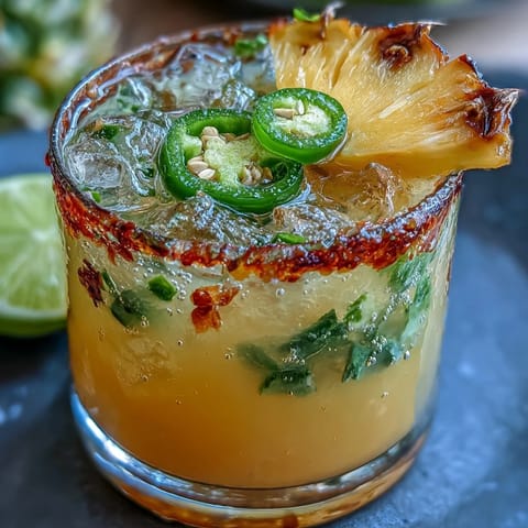 Vibrant pineapple jalapeño agua fresca with fresh lime, perfect for hot summer days and backyard gatherings.