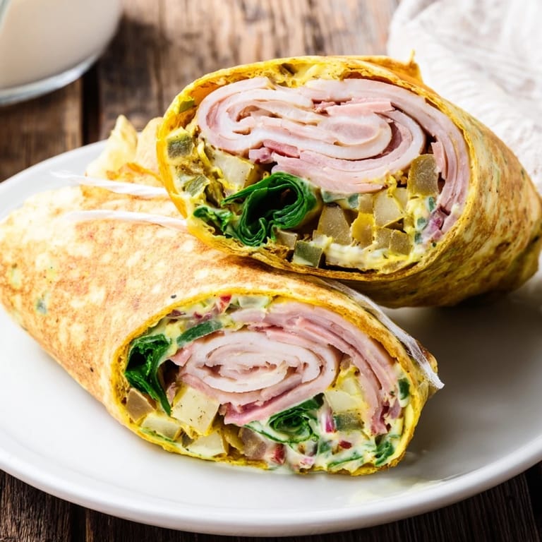 This Simple Christmas Leftover Wrap Hack displays a hearty meal, perfect for using up holiday favorites.