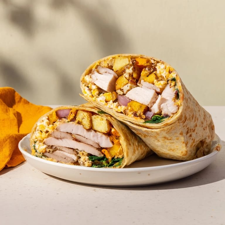 Imagine the flavors of the Simple Christmas Leftover Wrap Hack, with tender turkey, perfectly wrapped.