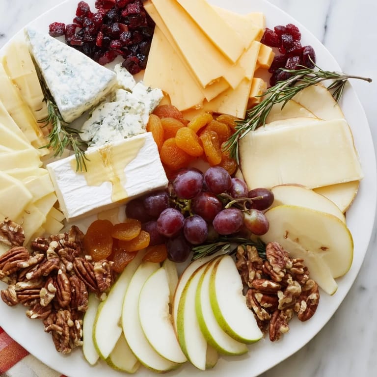 Delicious Autumn Leaf Cheese Platter, offering a vibrant spread of cheeses and crackers.