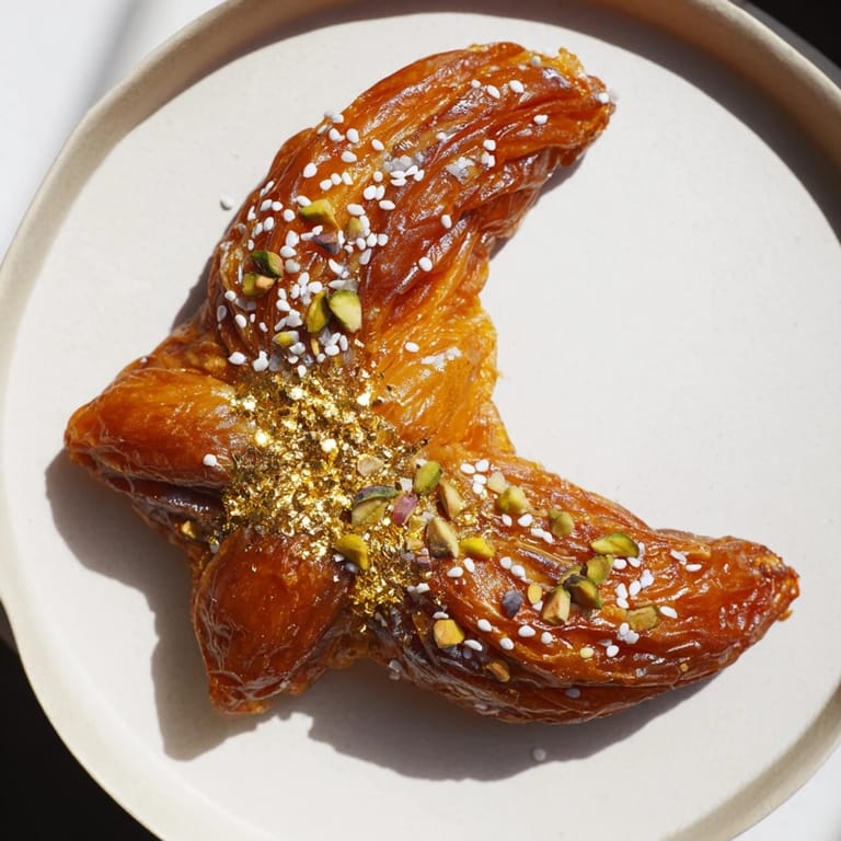 Beautifully arranged Lunar and Star Date Platter, filled with nuts and citrus, ready to enjoy as a dessert.