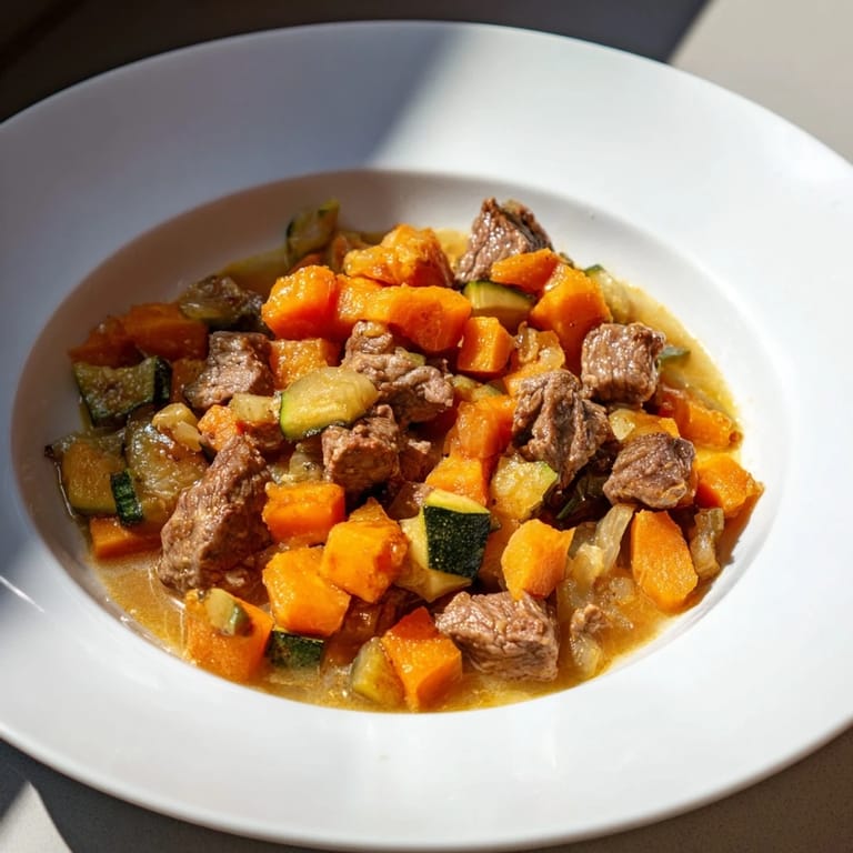 A delicious sweet lamb platter, gently seasoned for little ones, beautifully presented and ready.