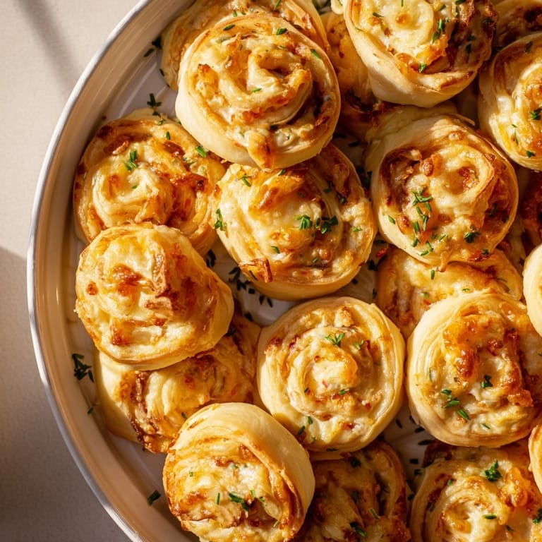Appetizing Cercles dHôtes Couronne de Rouleaux, the French appetizer, ready to be pulled apart and shared.