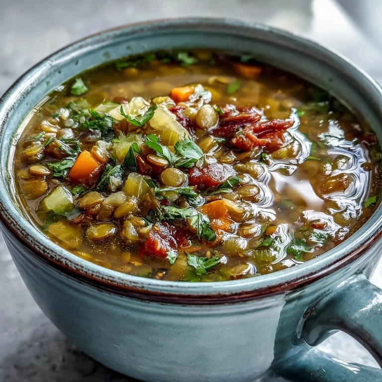 A savory Mung Bean Soup featuring tender beans, carrots, and celery, simmered in golden broth.