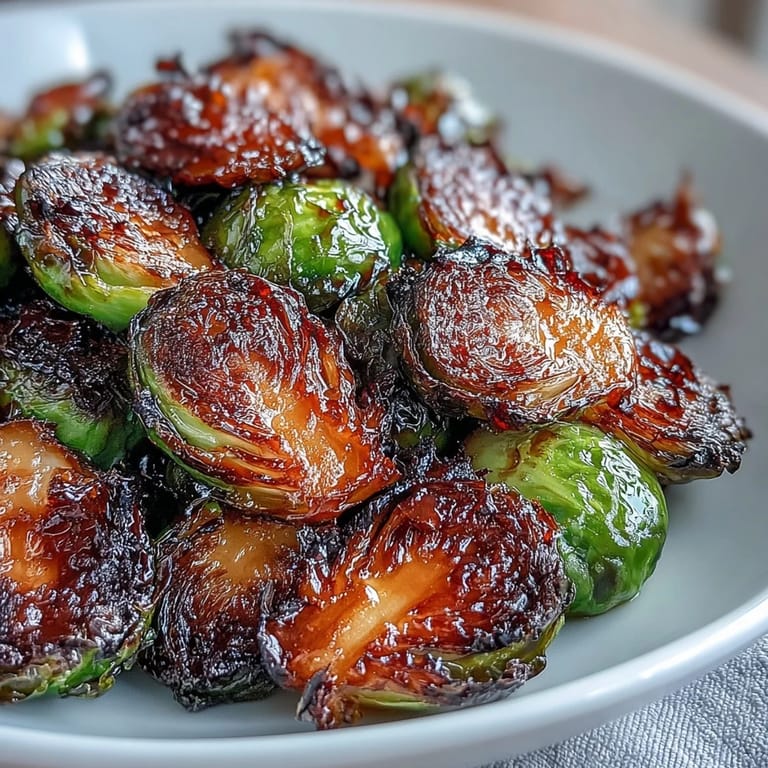 3. Golden-brown Brussels sprouts coated in a zesty orange maple glaze, offering a harmonious blend of savory, sweet, and tangy flavors for any occasion.