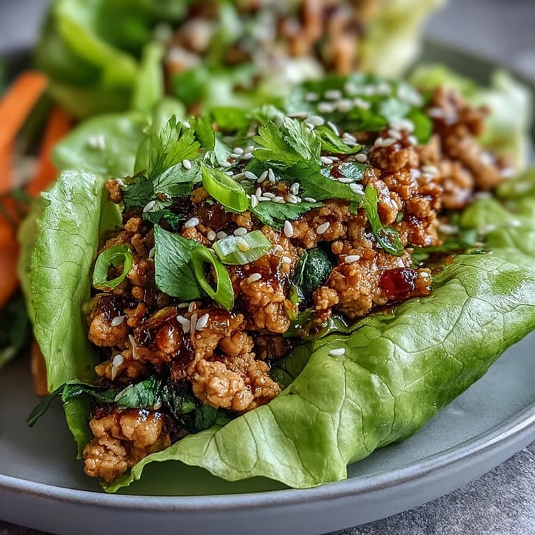 Light and flavorful turkey lettuce wraps paired with crunchy veggie sticks, perfect for a quick, healthy summer meal.