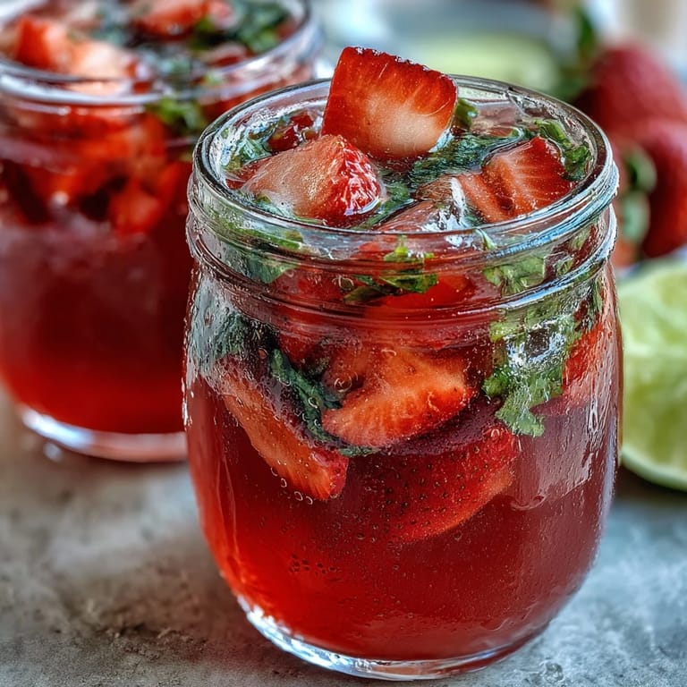 Refreshing homemade strawberry basil lemonade garnished with basil leaves and lemon wheels, perfect for summer gatherings.