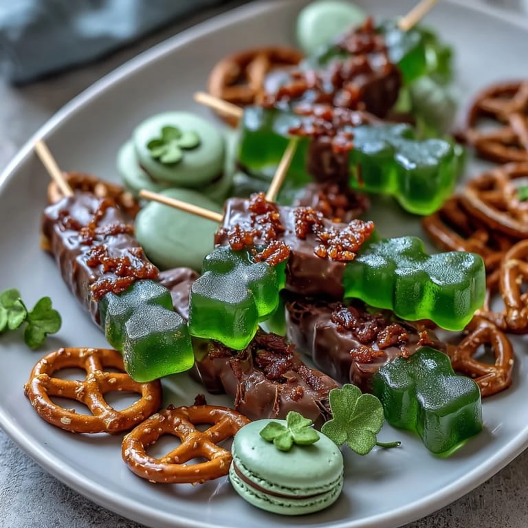 Vibrant Green Candy Charcuterie Board Perfect for St. Patrick's Day Celebrations