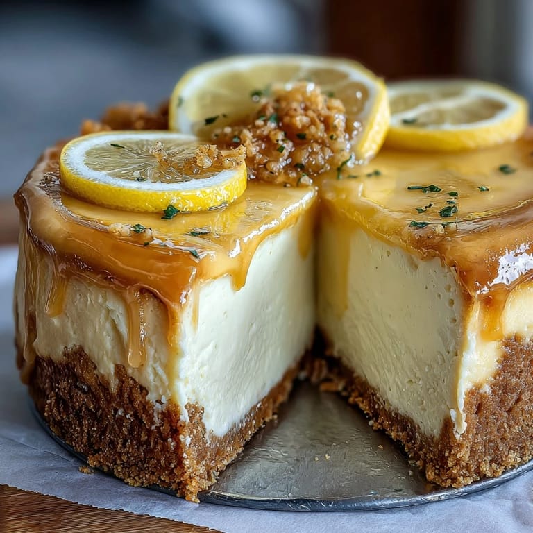 Zesty lemon cheesecake filling spooned into jars over a crunchy graham cracker base, finished with vibrant fruit garnish.