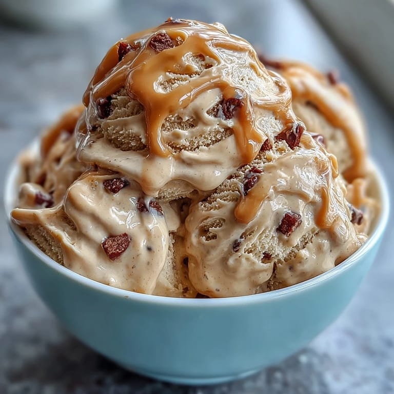 Easy peanut butter banana ice cream blended to perfection, topped with optional chocolate chips for crunch.
